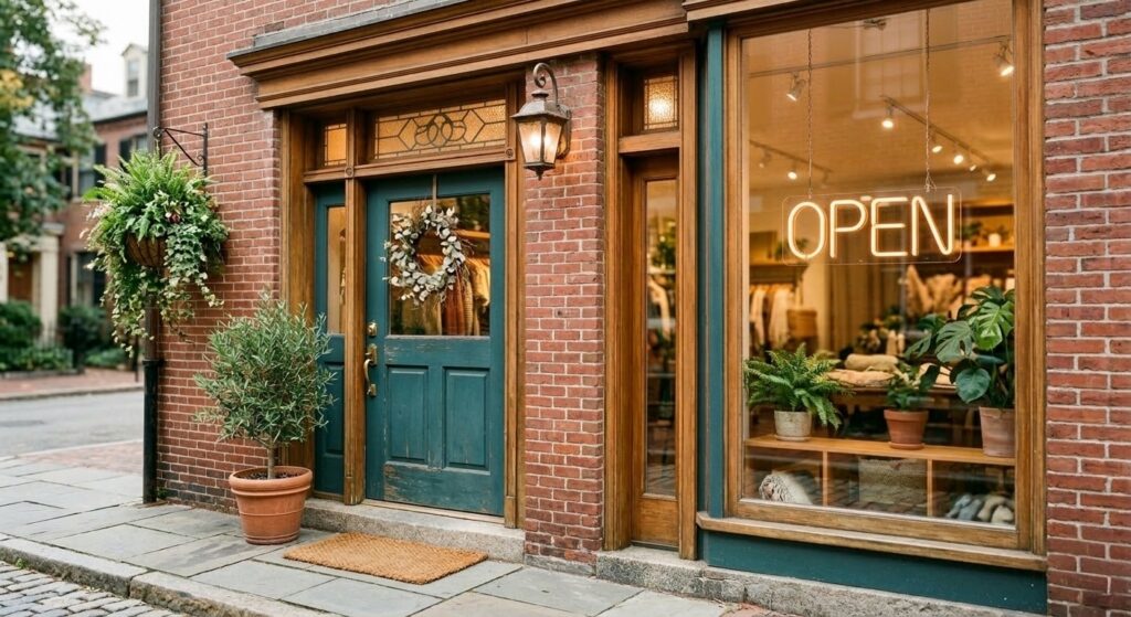 small business storefront in Castle Rock Colorado representing local business insurance needs