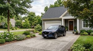 car parked at home in Castle Rock Colorado related to auto insurance coverage