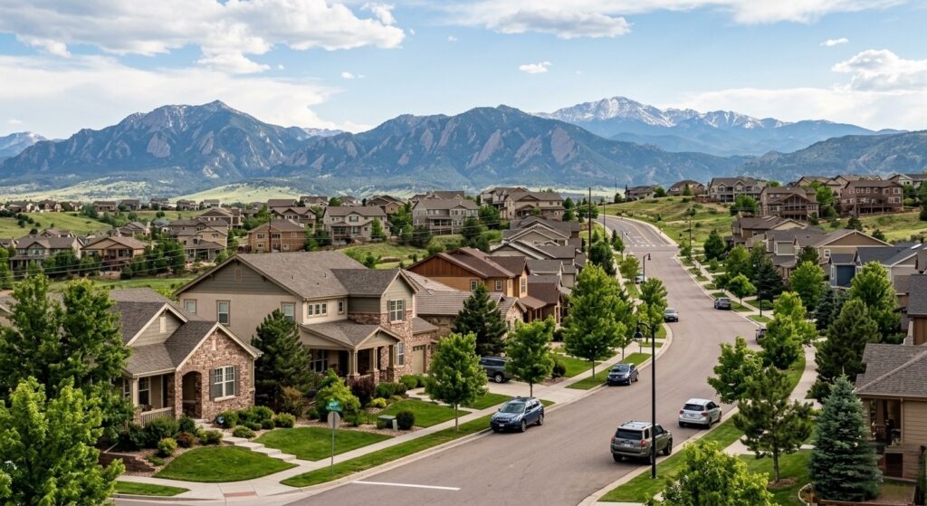 Homes in Castle Rock Colorado where location impacts home insurance rates
